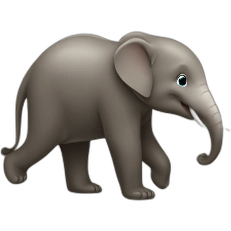 éléphant et loutre emoji