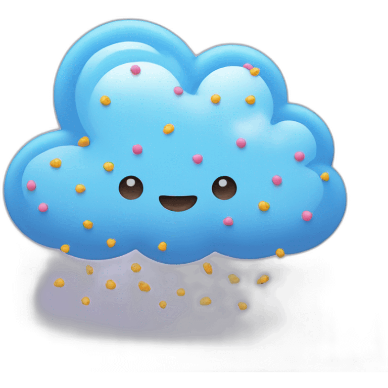 Cloud with sprinkles  emoji