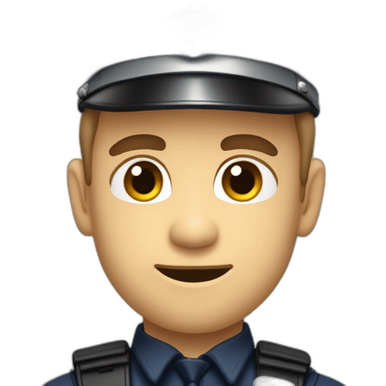 Policier qui fait un doigt donneur emoji