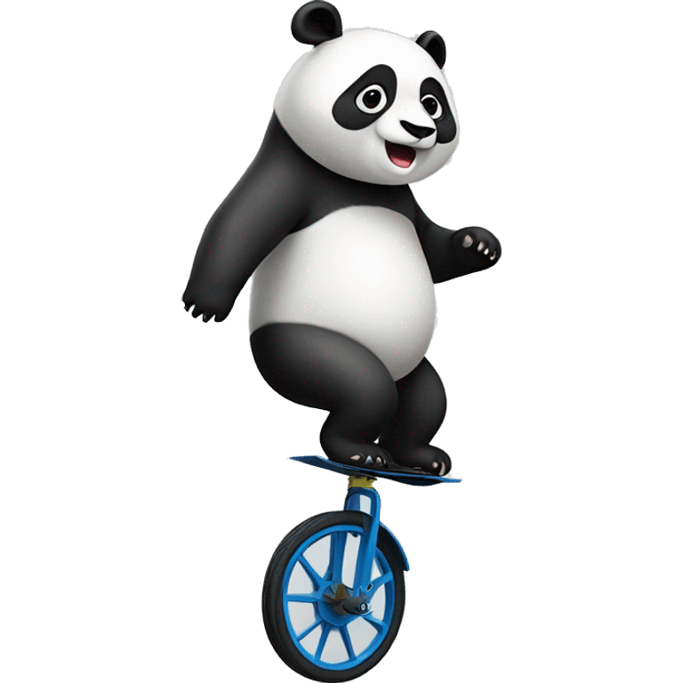 panda on a unicycle emoji