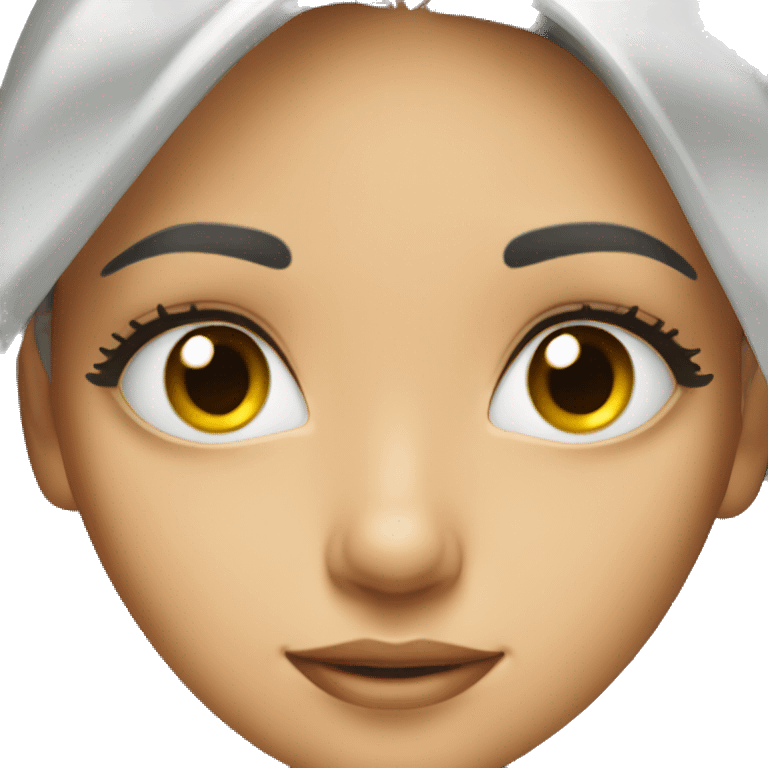 girl with very long eyelashes  emoji