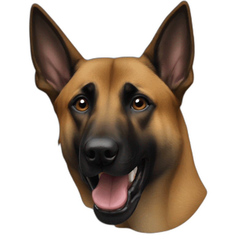 Un malinois buvant un Ricard emoji