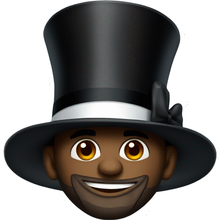 lebron james with a top hat emoji