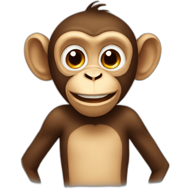 Silly monkey emoji