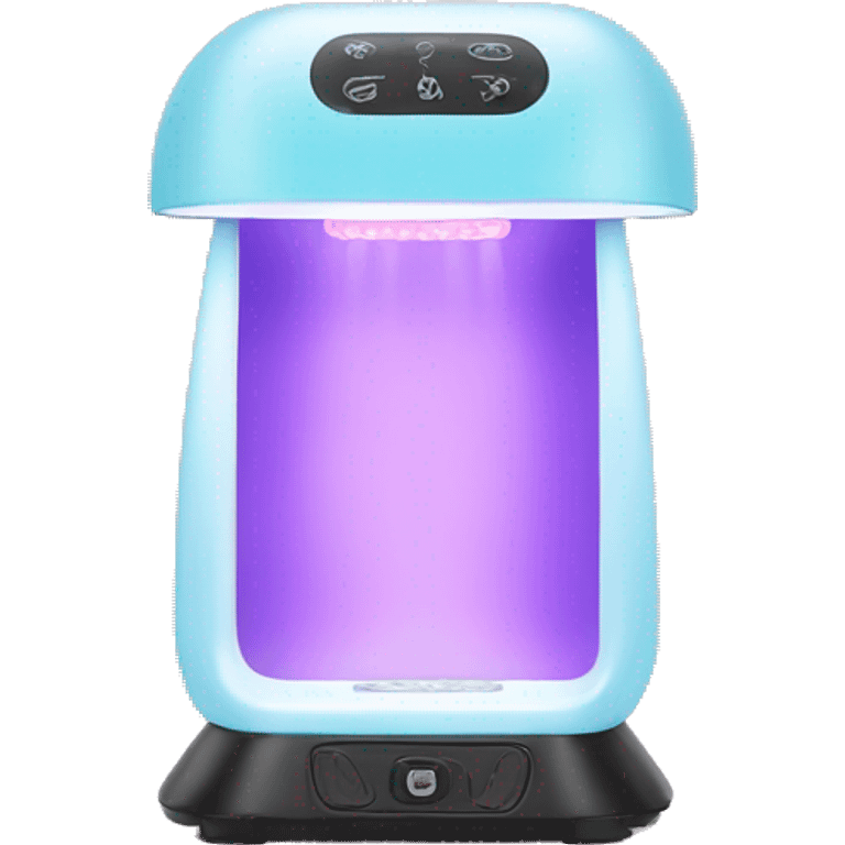 Realistic uv nail lamp emoji