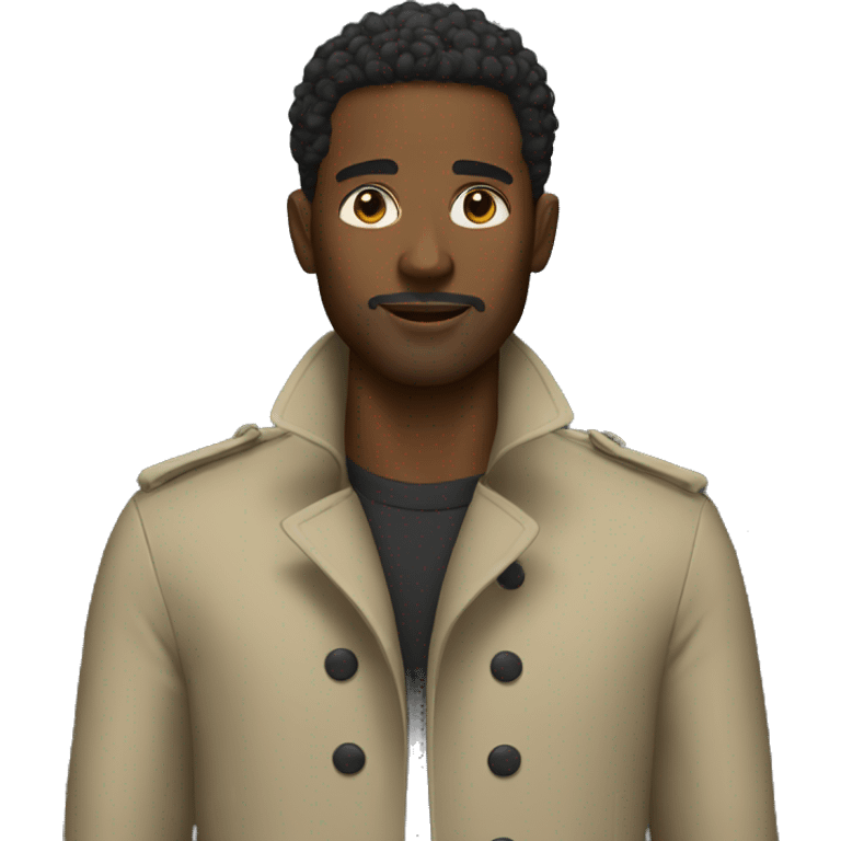 Black men trench  emoji