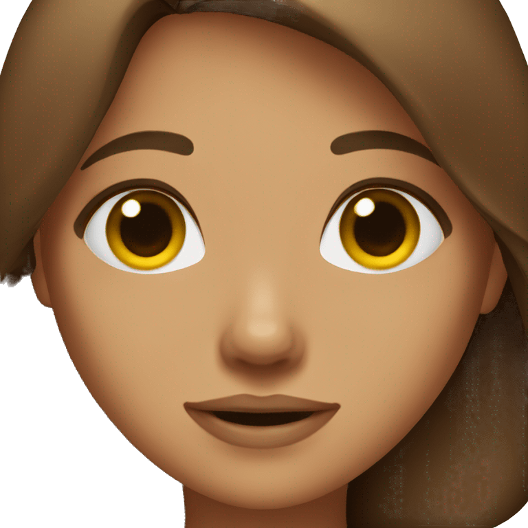 brown hair girl emoji