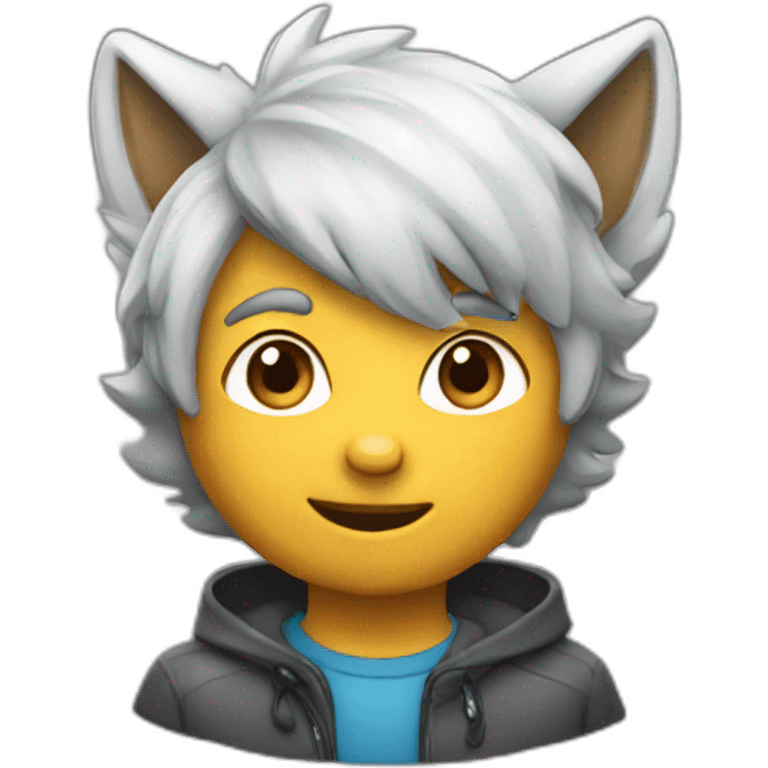 Silver fox emoji