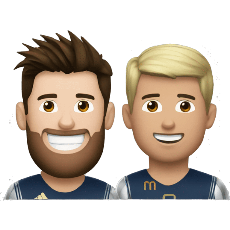 Messi and ronaldo friendship emoji