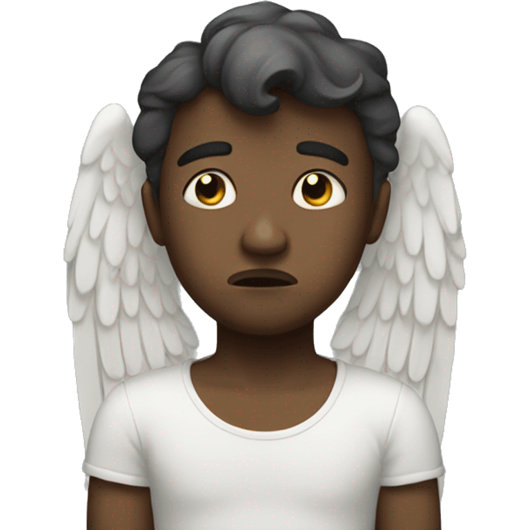 Sad angel  emoji