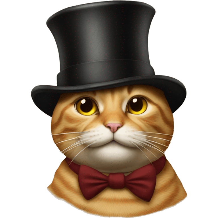 cat in a tophat smoking a cigar emoji