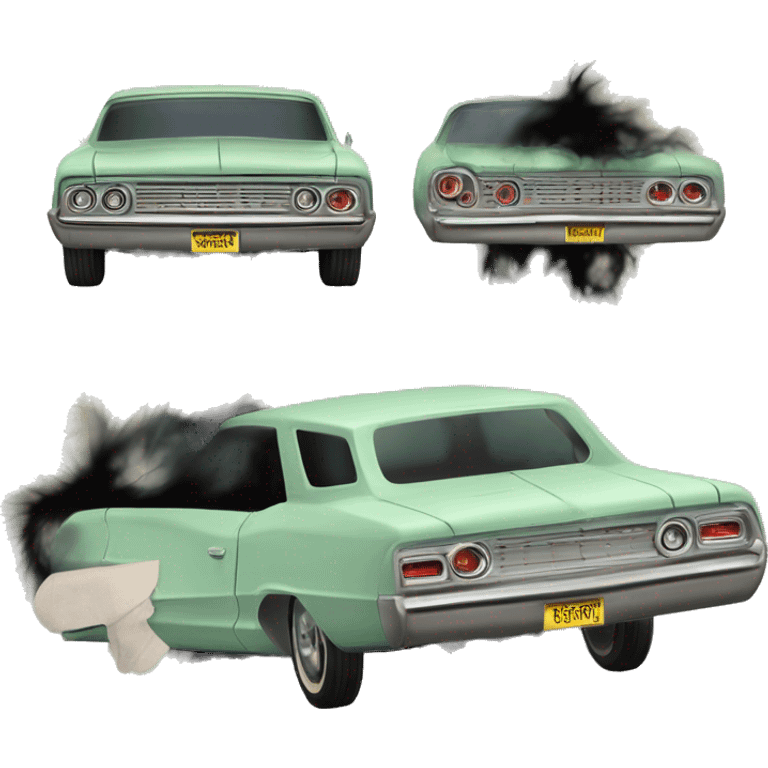 Haunted rustic Barbie’s 1963 Oldsmobile Jetfire   emoji