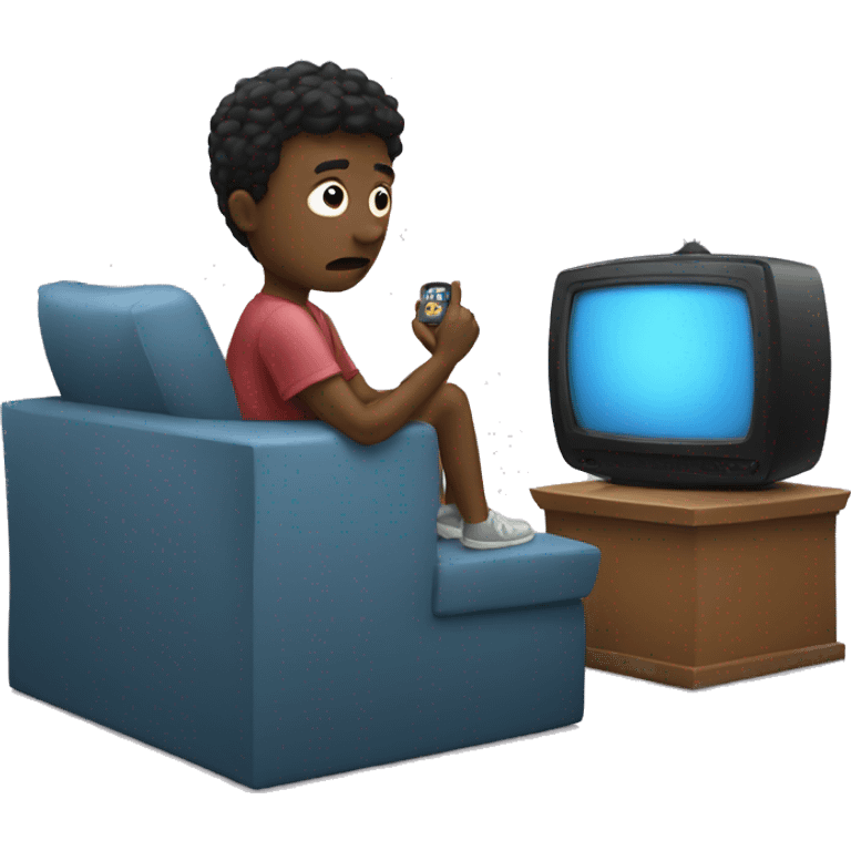 Person watch tv emoji