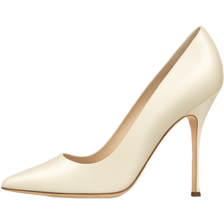 Cream Heels Manolo blahnik  emoji