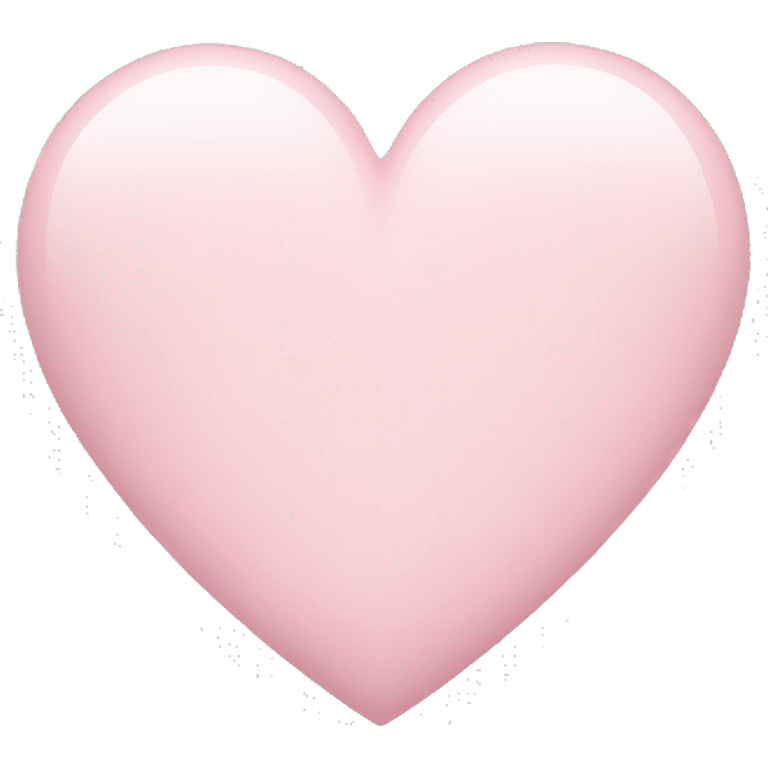 Pale pink heart emoji