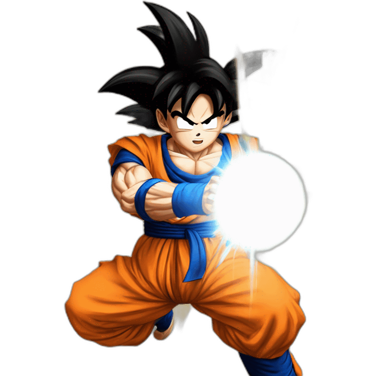 Goku doing Kamehameha emoji