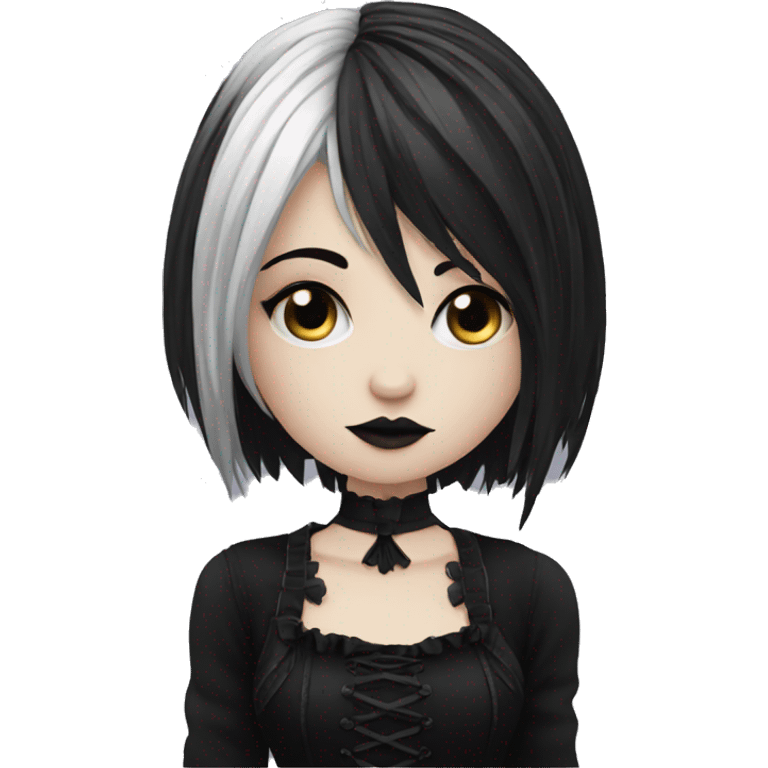 Cute Gothic Emo Lady emoji