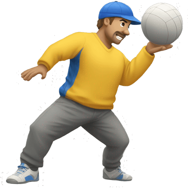 Pétanque player emoji