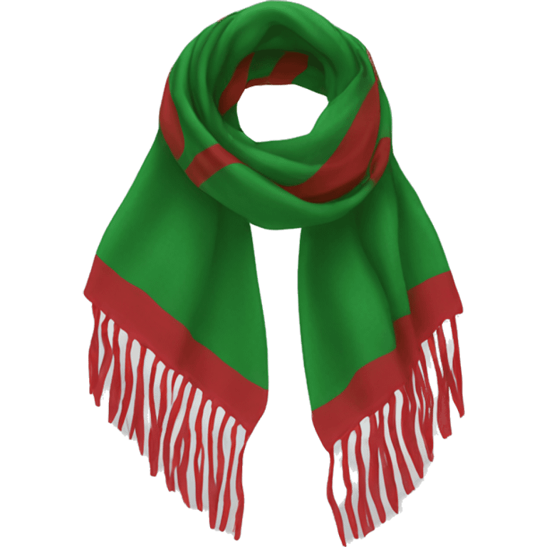 Red and green Scout scarf emoji