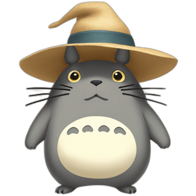 totoro with hat emoji