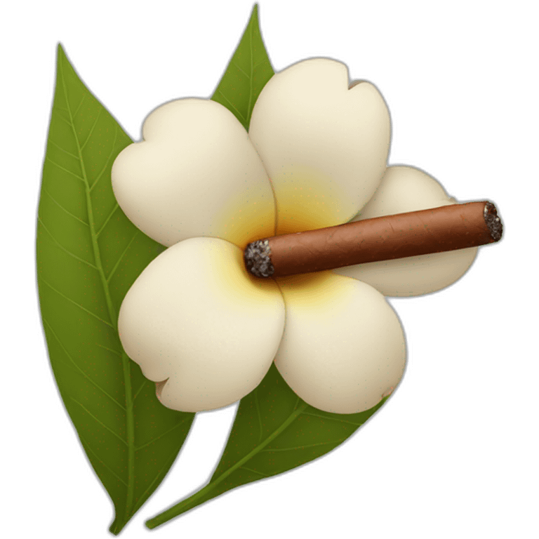 Cigar flower emoji