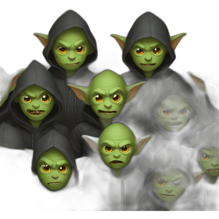 group-of-goblins-in-dark-jackets emoji