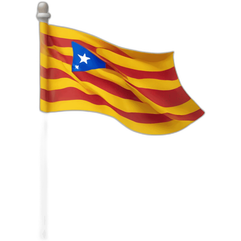 Bandera estelada catalana emoji