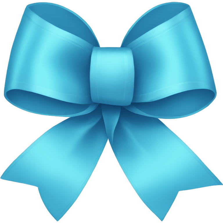 skyblue ribbon emoji