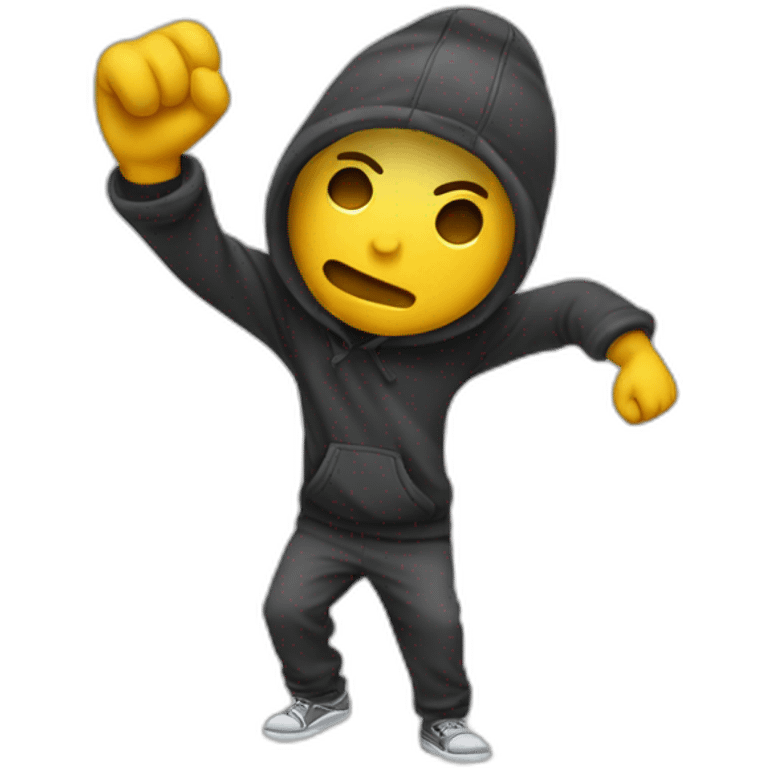 Emojie qui fait un dab emoji