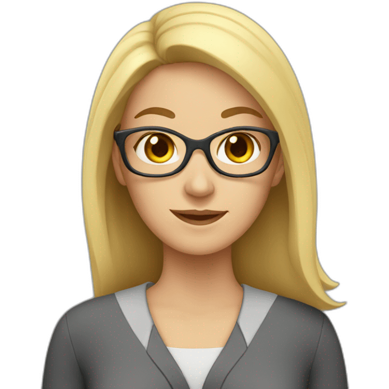 White woman teacher emoji