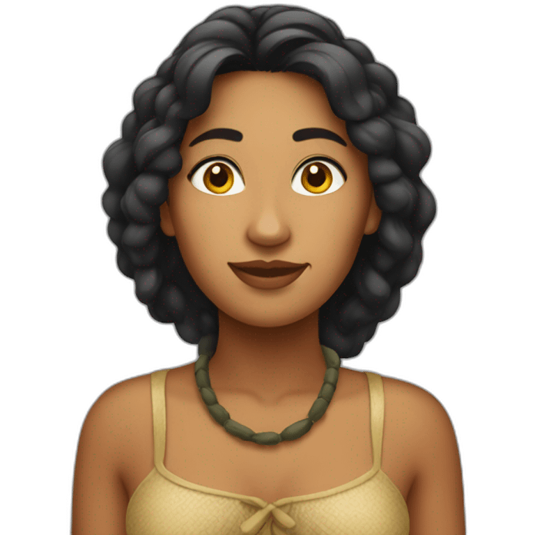 tahitian woman emoji