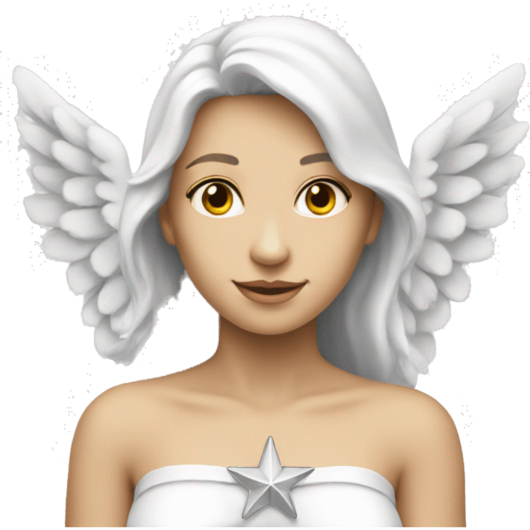 white-angel-with-star emoji