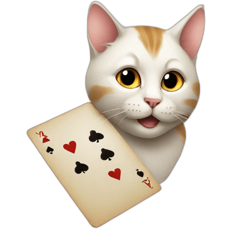 cat playing card emoji