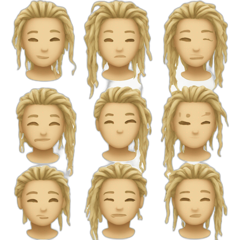 blond dreads emoji