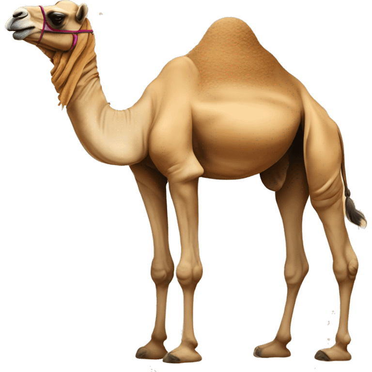 Arabian camel on desert  emoji