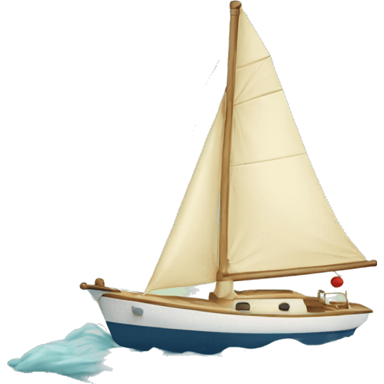 sailboat sailing in butter emoji