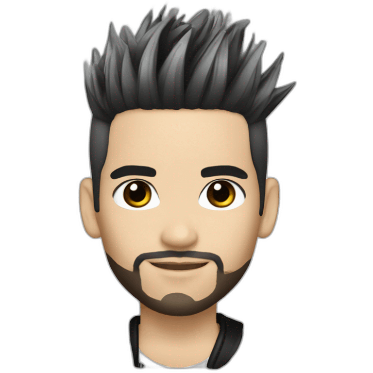 Bill Kaulitz Black highlights emoji