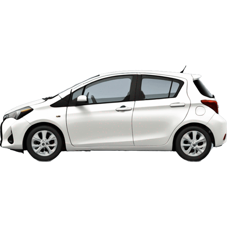 Toyota yaris blanche 5 portes emoji