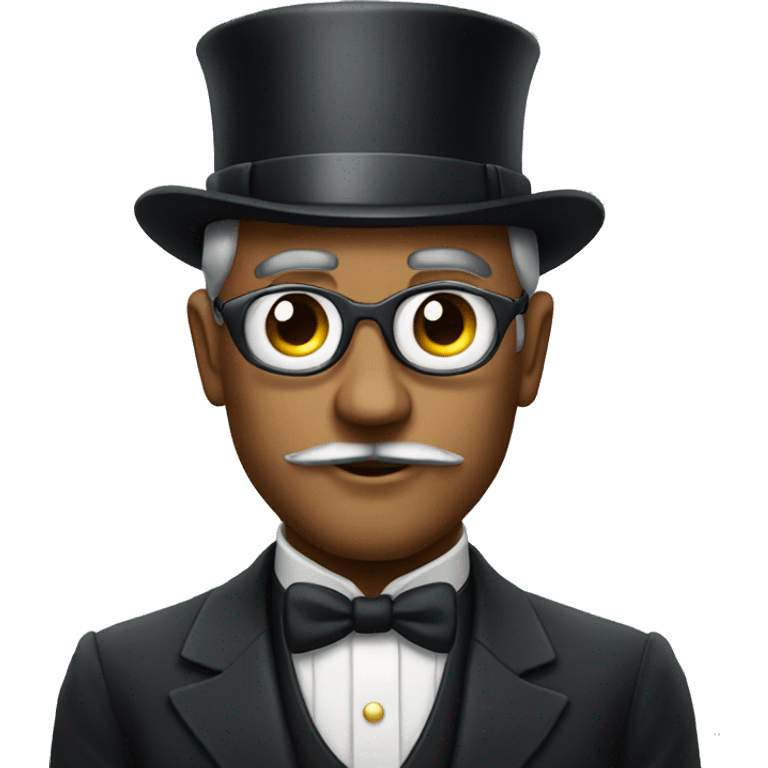 Rich man with monocle emoji