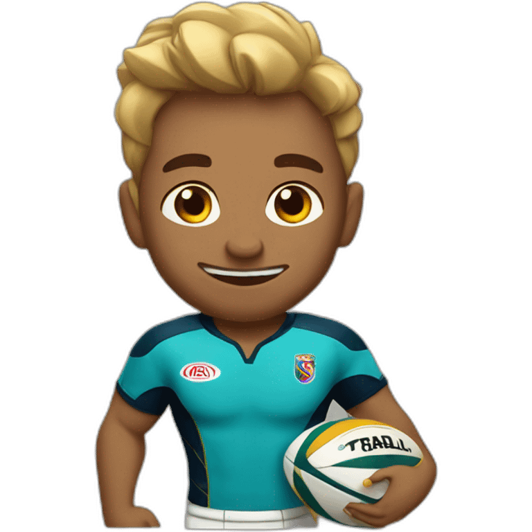 Jabali jugando rugby emoji