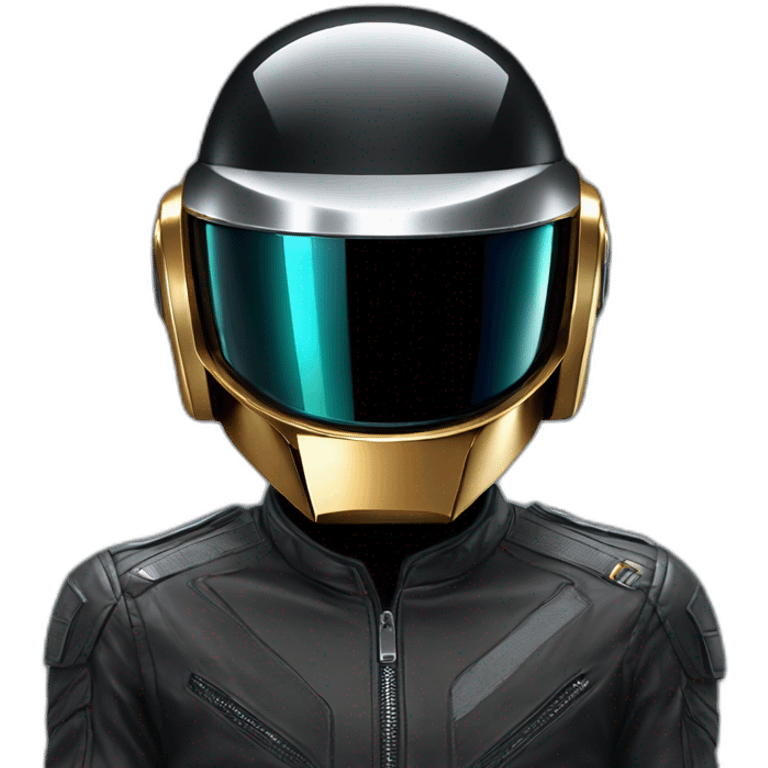 MKBHD wearing daft punk helmet emoji