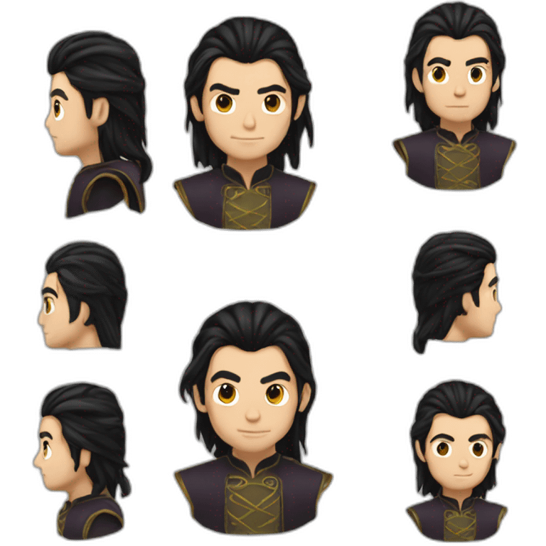 elrond black hair emoji