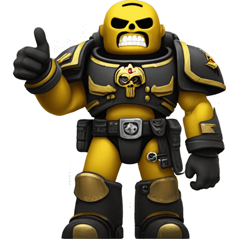 Warhammer 40k yellow space marine Thumbs up emoji