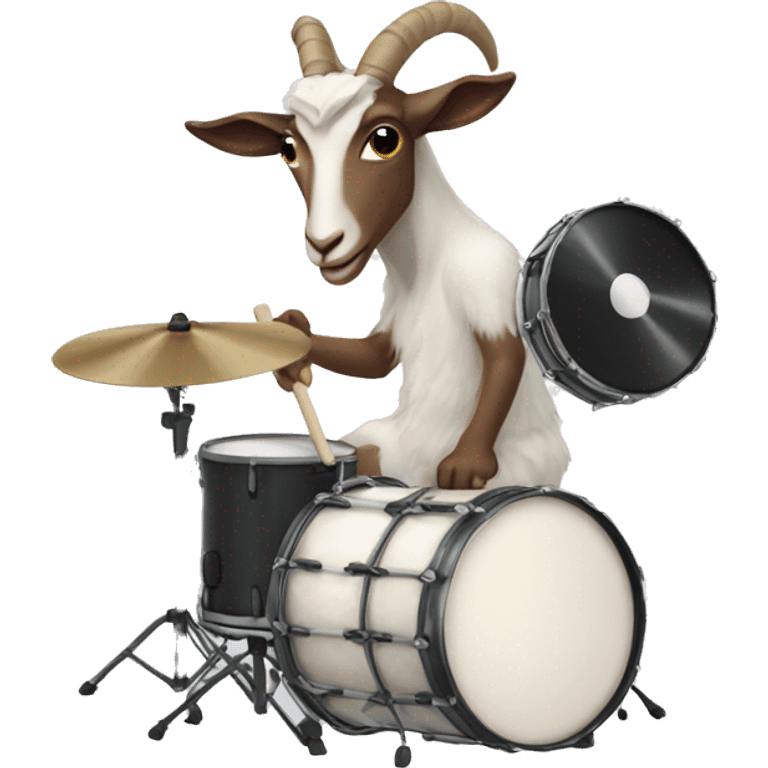 Goatmilk playing the drums emoji