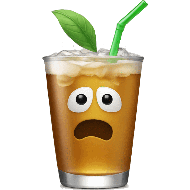 Drink with head on top emoji