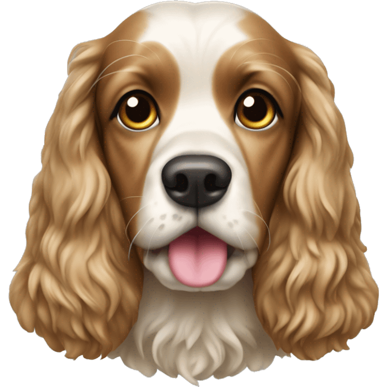 Cockerspaniel mit frau emoji