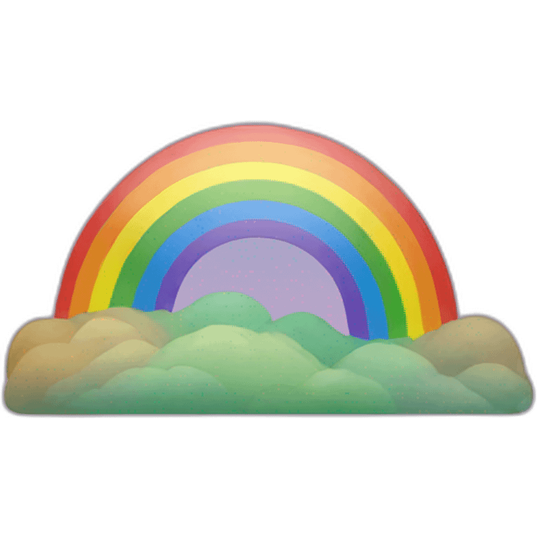 Rainbow pride hill emoji