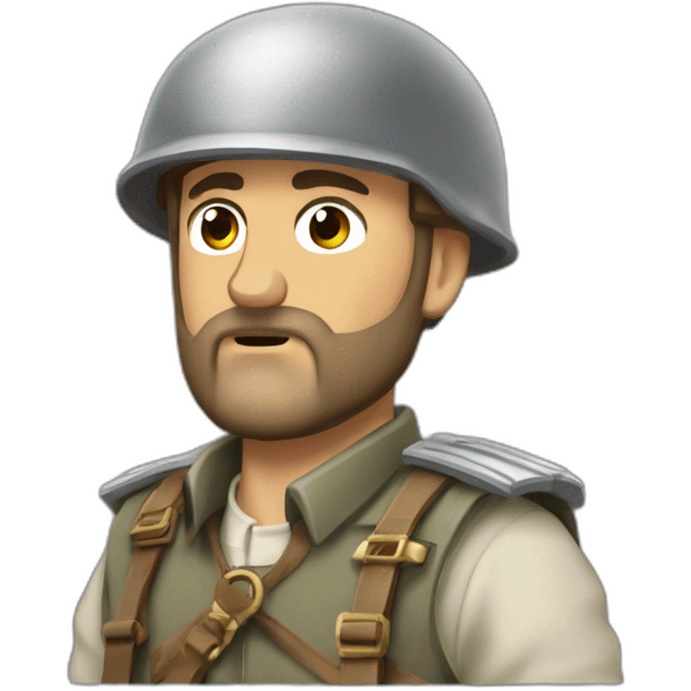 soldado romano mirando al frente emoji