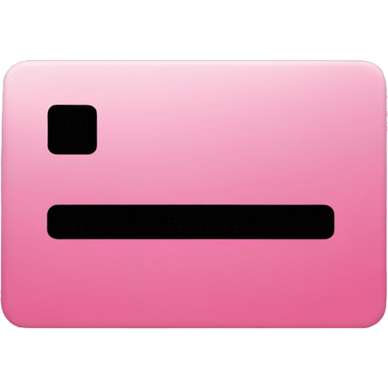 Pink credit card emoji