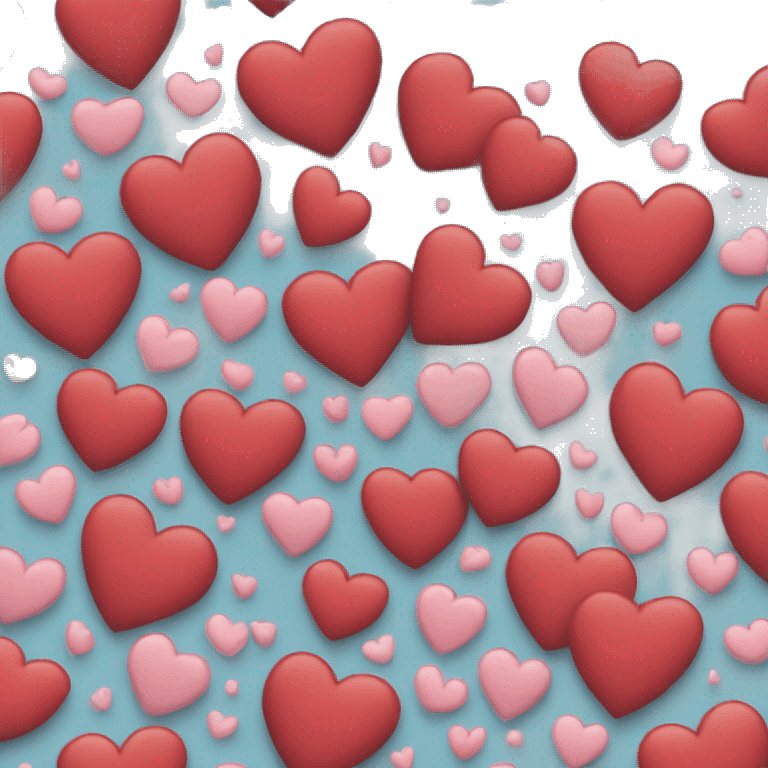 Heart with lessors print pattern over it emoji